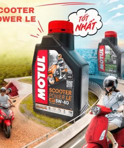 Dầu Nhớt Xe Tay Ga Motul Scooter Power Le 5W40 Tổng Hợp 0,8L